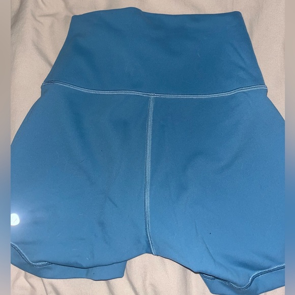 Blue Lululemon high rise short 4” - Picture 3 of 6